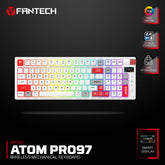 Fantech Mk918 Atom Pro97 Wireless Mechanical Gaming Keyboard White